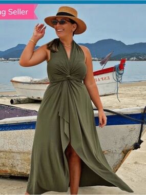 SandSet Infinity Dress, Olive Green